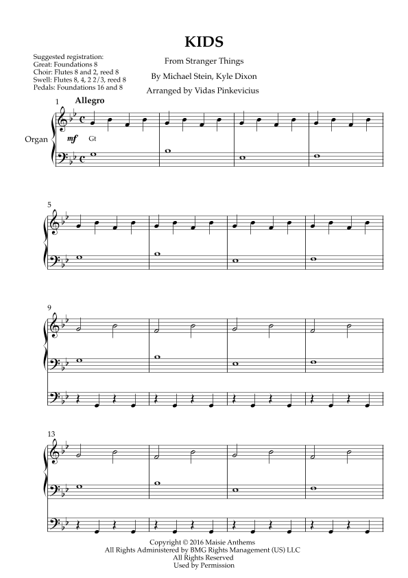Kids (arr. Vidas Pinkevicius)