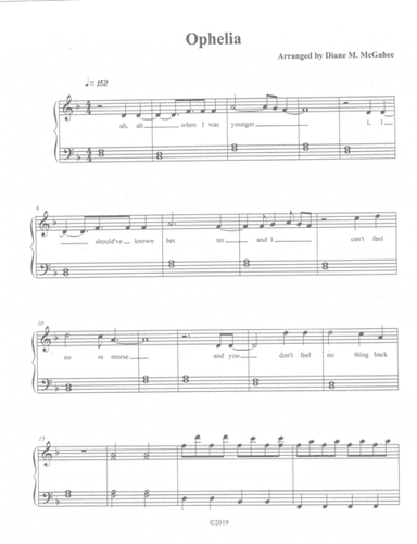 Ophelia (arr. Diane M. McGahee)