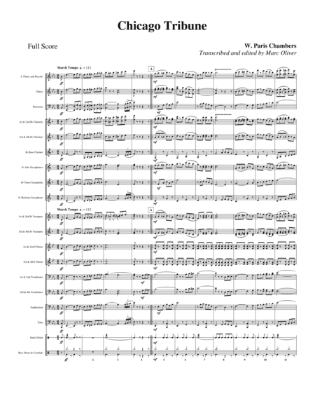 Chicago Tribune Newspaper March (arr. Marc Oliver)