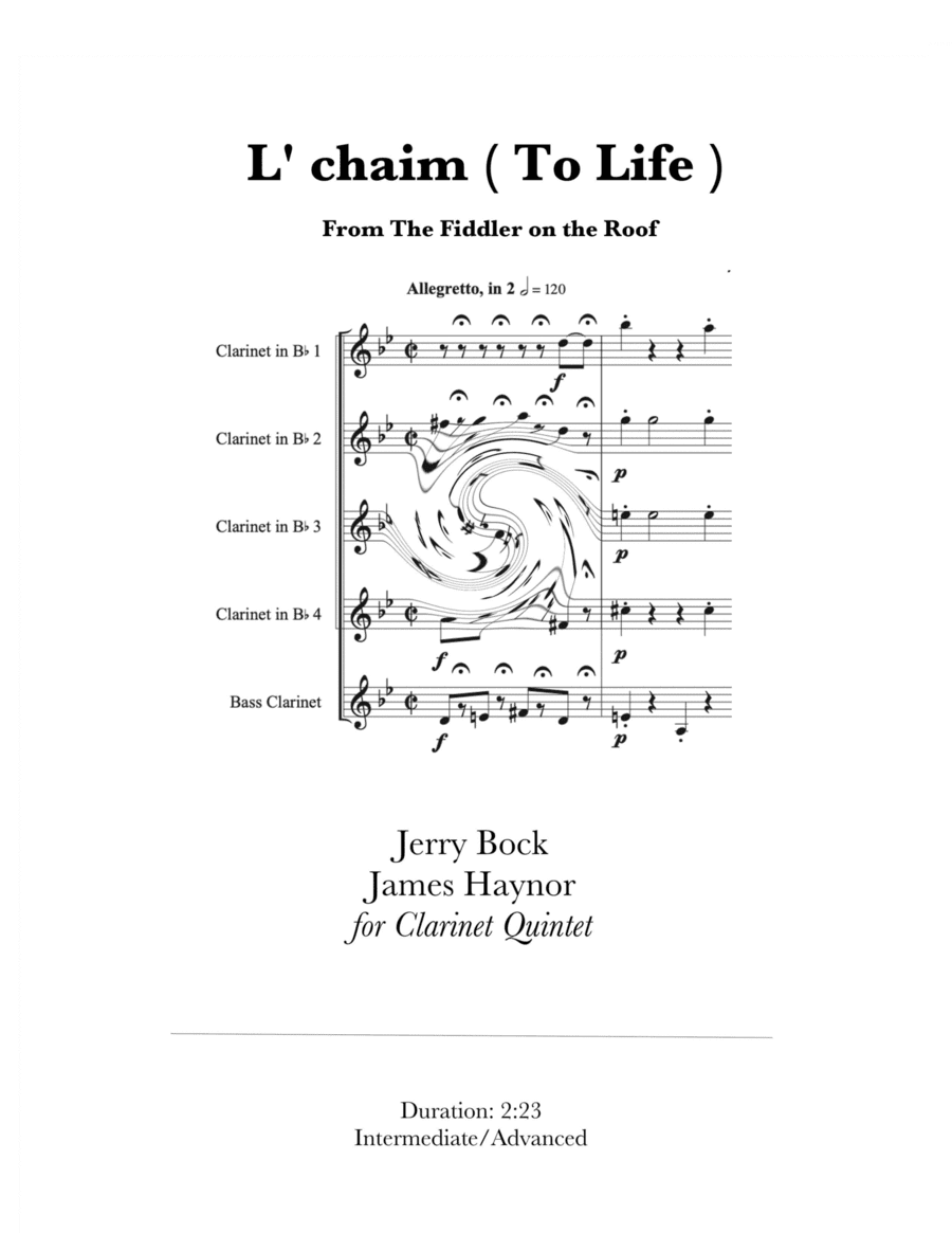 L'chaim (arr. James Haynor)