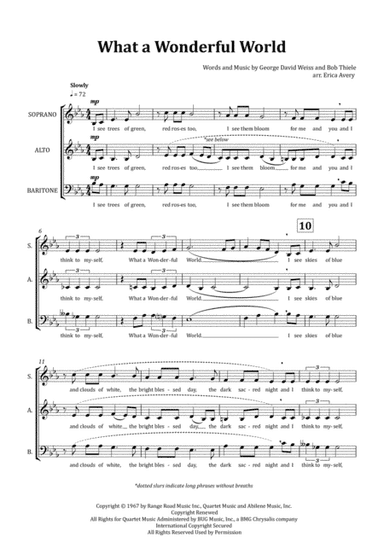 What A Wonderful World (arr. Erica Avery)