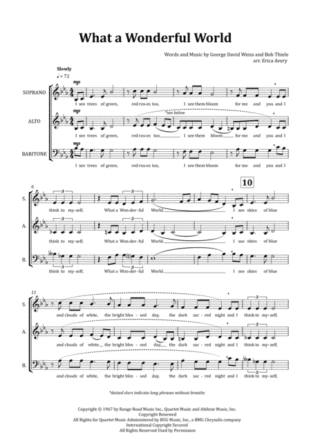 What A Wonderful World (arr. Erica Avery)