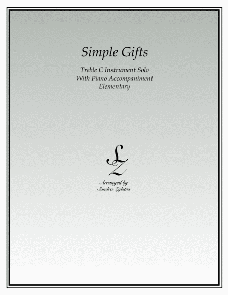 Simple Gifts (treble C instrument solo) (arr. Sandra Zylstra)