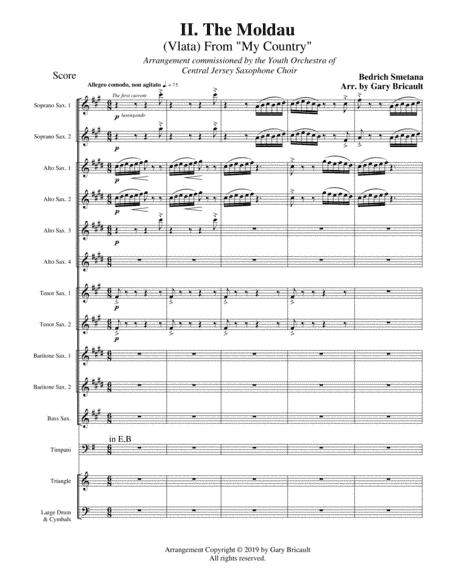II. The Moldau (Vlata) From "My Country" (arr. Gary Bricault)