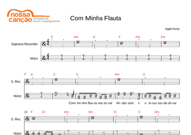 Com minha flauta