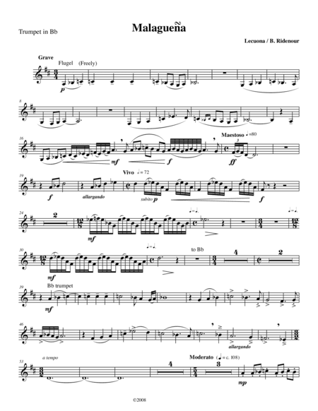 Malaguena (arr. Brandon Ridenour)