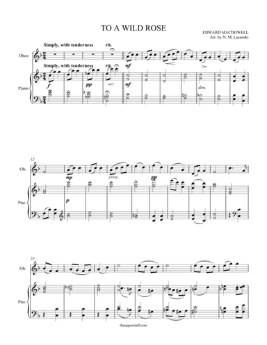To A Wild Rose (arr. Nick Lacanski)