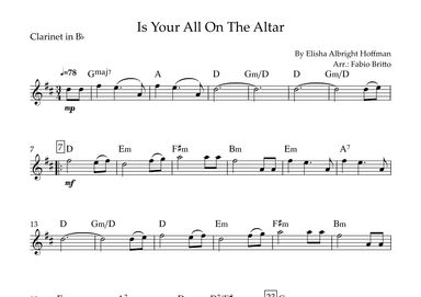 Is Your All On The Altar? (arr. Fabio Britto)