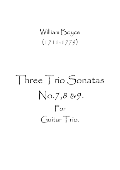 Three Trio Sonatas No.7,8 & 9 (arr. Spence Bundy)