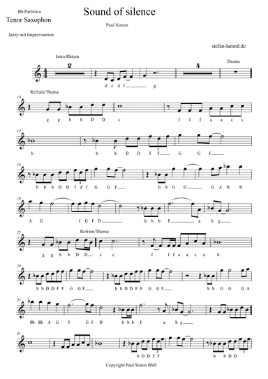 The Sound Of Silence (arr. stefan-lamml.)