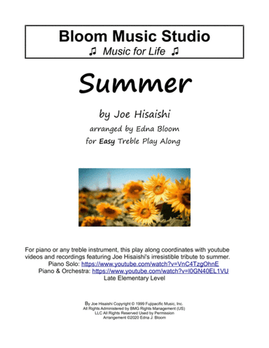 Summer (arr. Edna J. Bloom)