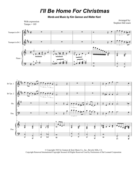 I'll Be Home For Christmas (arr. Stephen DeCesare)
