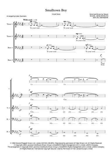 Smalltown Boy (arr. Adam Summers)
