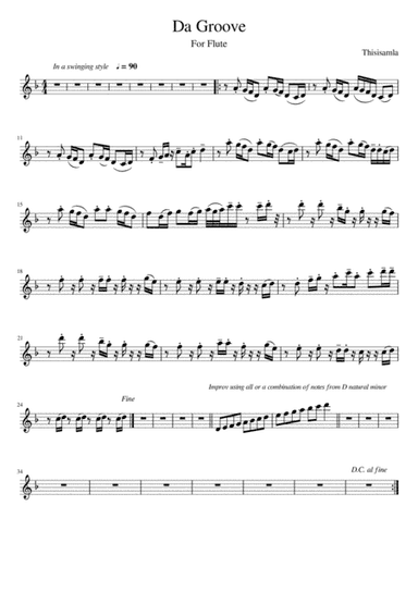 Da Groove for Solo Flute