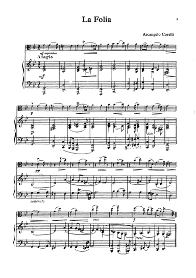 La Folia (arr. Unknown)