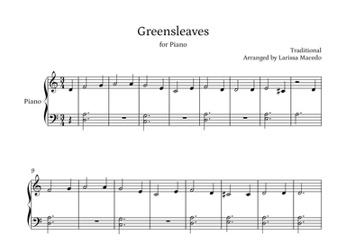 Greensleeves (arr. Larissa Macedo)