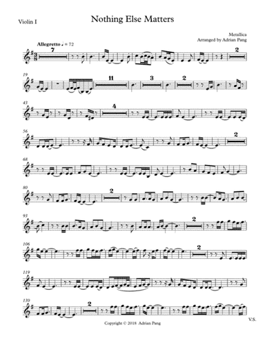 Nothing Else Matters (arr. Adrian Pang)