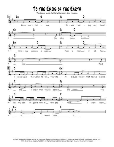 To The Ends Of The Earth (arr. Brian Kim)