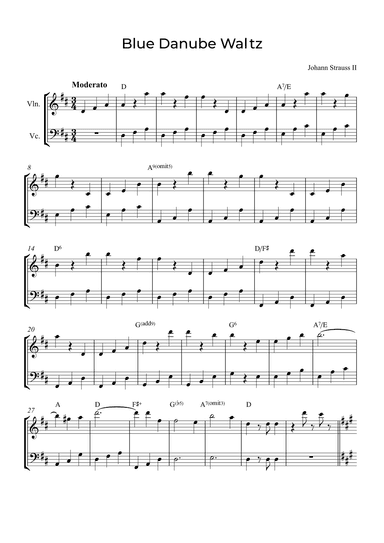 Blue Danube Waltz (arr. Alex Nunes Rodrigues)