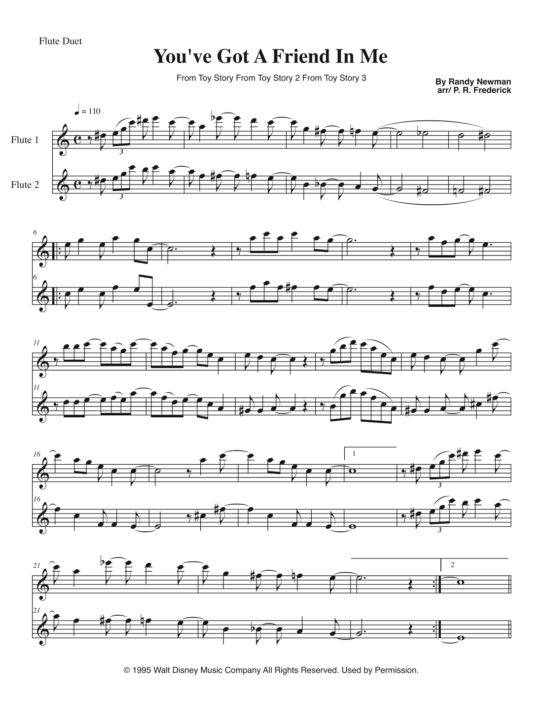 You've Got A Friend In Me (arr. P. R. Frederick)