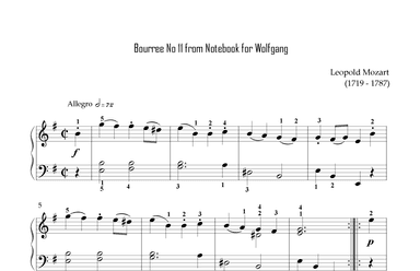 Mozart - Bourree No.11 (arr. KP82 Music)