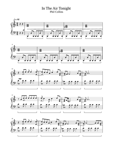 In The Air Tonight (arr. Unknown)