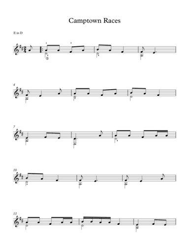 Camptown Races - American Traditional Song (arr. Milan Mitic)