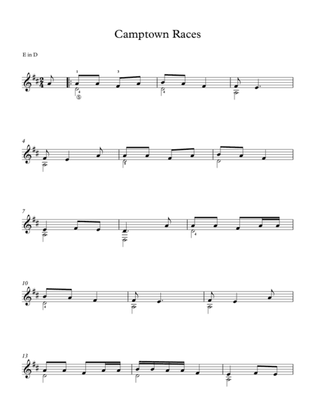 Camptown Races - American Traditional Song (arr. Milan Mitic)