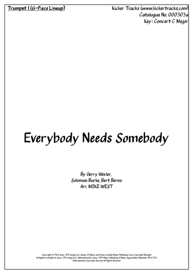 Everybody Needs Somebody To Love (arr. Michael Storeton-West)