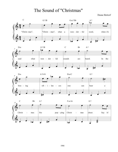 The Sound of "Christmas"