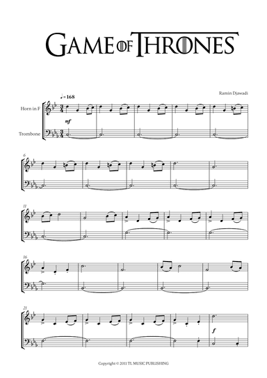 Game Of Thrones (arr. Cadenza Editions)