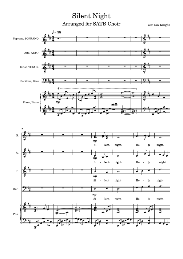 Silent Night (arr. Ian Knight)
