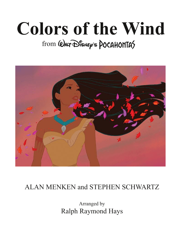 Colors Of The Wind (arr. Ralph Raymond Hays)