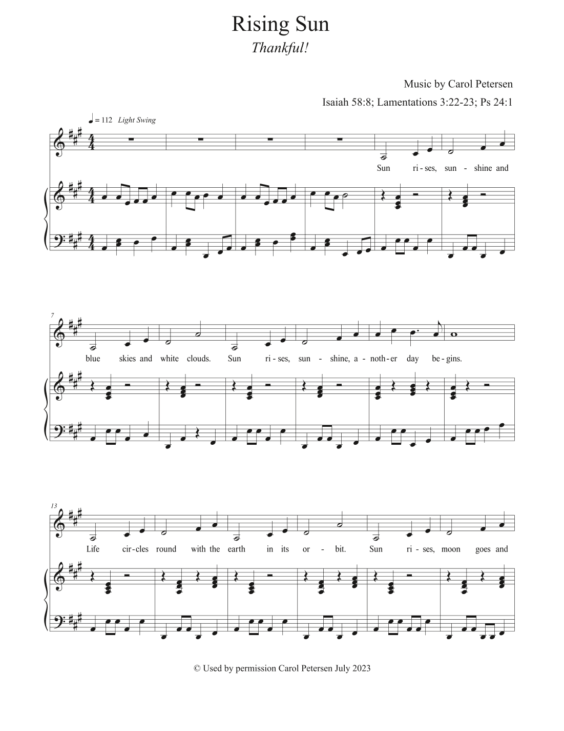 Rising Sun (Thankful!)