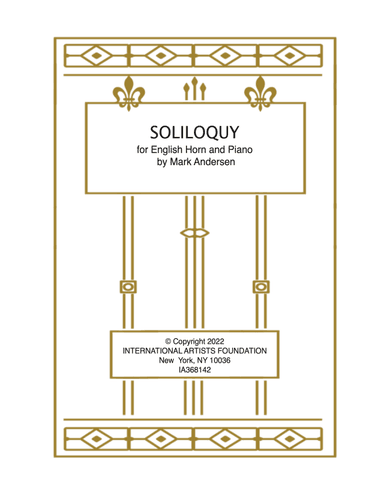 SOLILOQUY for English Horn and Piano by Mark Andersen