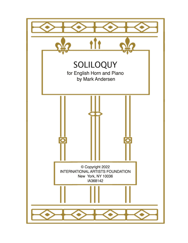 SOLILOQUY for English Horn and Piano by Mark Andersen