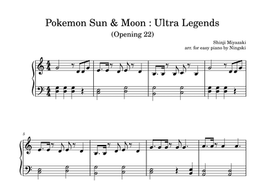 Pokemon Sun & Moon: Ultra Legends - Opening 22 (arr. Ningski)