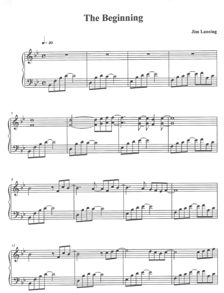 The Beginning (Intermediate Piano Solo)