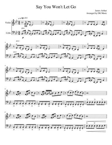 Say You Won't Let Go (arr. DK Music)