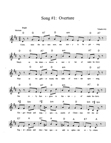 The Nutcracker Prince - Overture Vocals (arr. Joan Morrone)