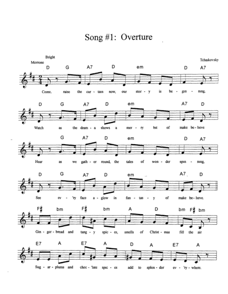 The Nutcracker Prince - Overture Vocals (arr. Joan Morrone)