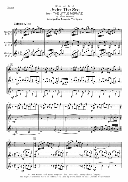 Under The Sea (arr. Tsuyoshi Yoroiguma)