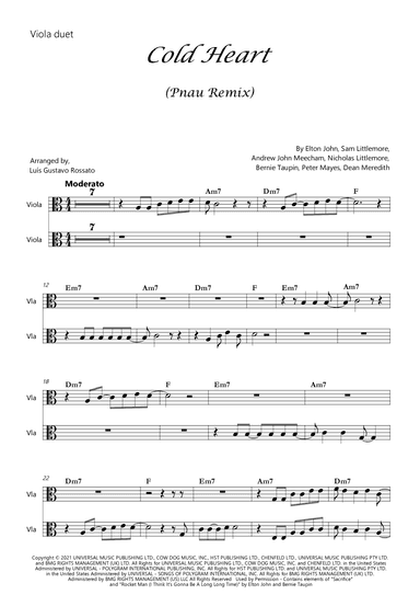 Cold Heart (pnau Remix) (arr. Luís Gustavo Rossato)
