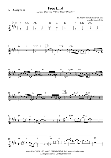 Free Bird (arr. Fernando Britto)