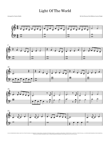 Light Of The World (arr. Charity Skelly)