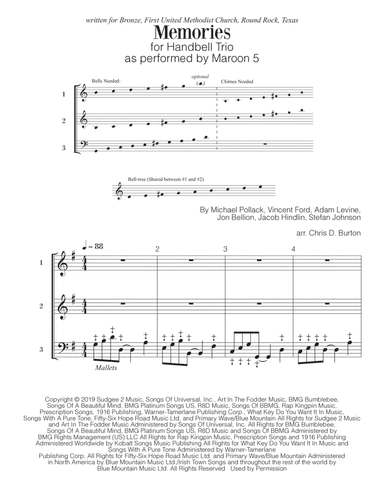Memories (arr. Chris D. Burton)