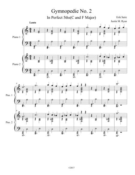 Gymnopedie No. 2 (arr. Justin M. Ryan)