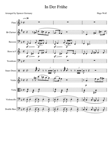 In Der Frühe (arr. W. Spencer Germany)
