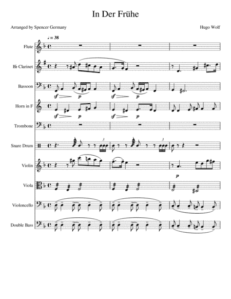 In Der Frühe (arr. W. Spencer Germany)