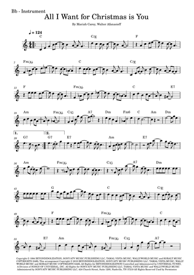 All I Want For Christmas Is You (arr. Fabio Eduardo de Oliveira)